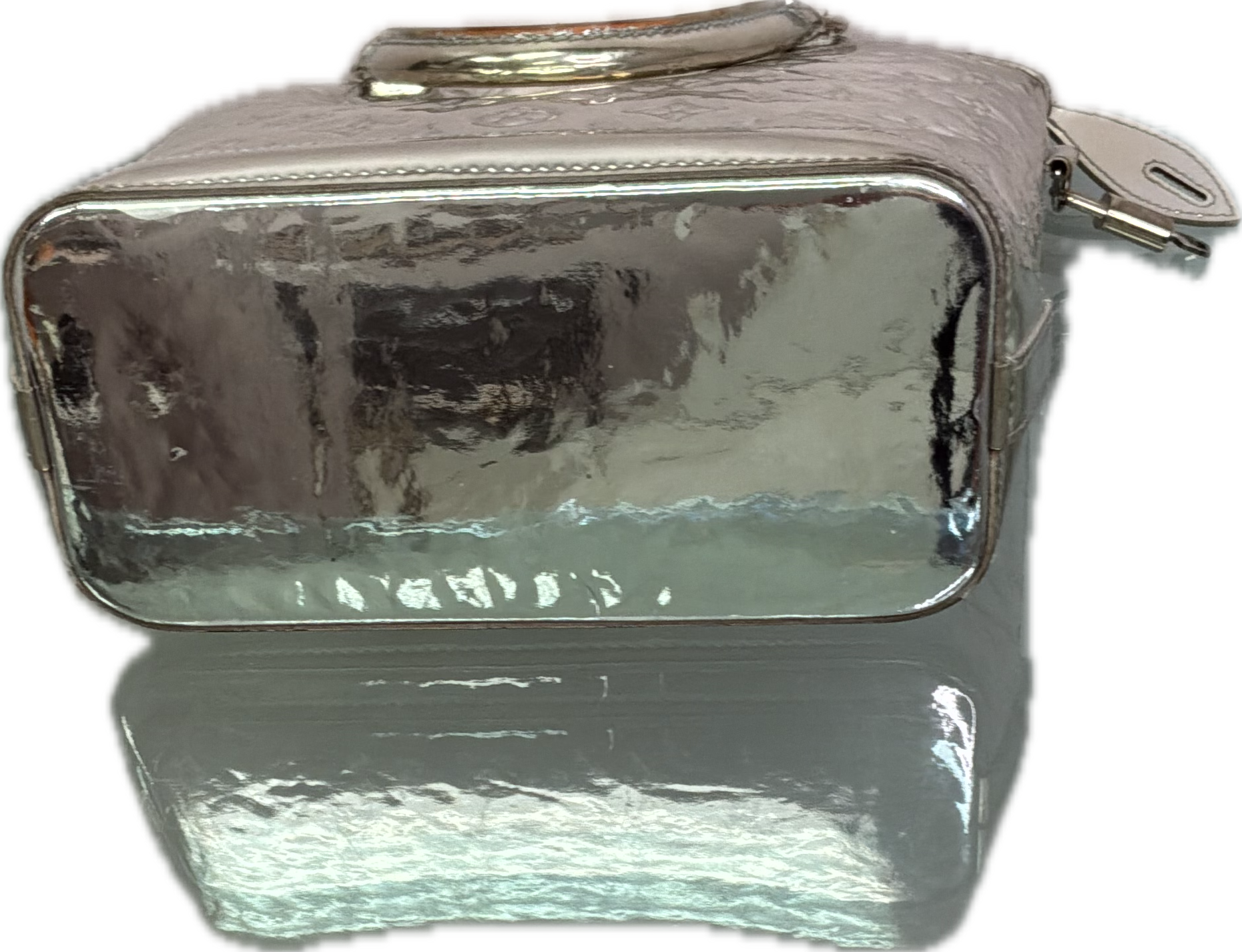 Louis Vuitton Silver Monogram Miroir Lockit Bag - Image 3