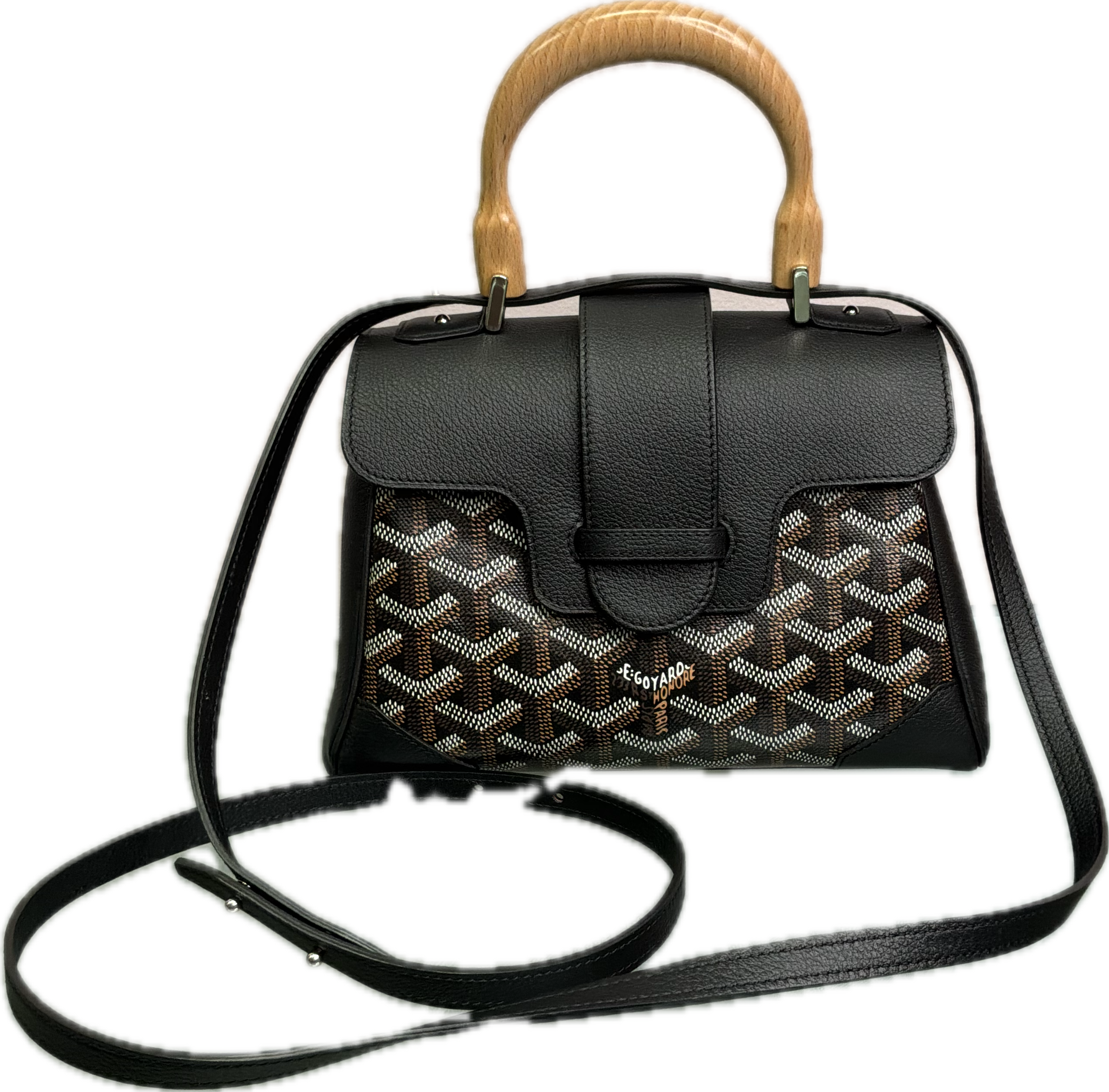 Goyard Small Saïgon Top Handle Bag Black