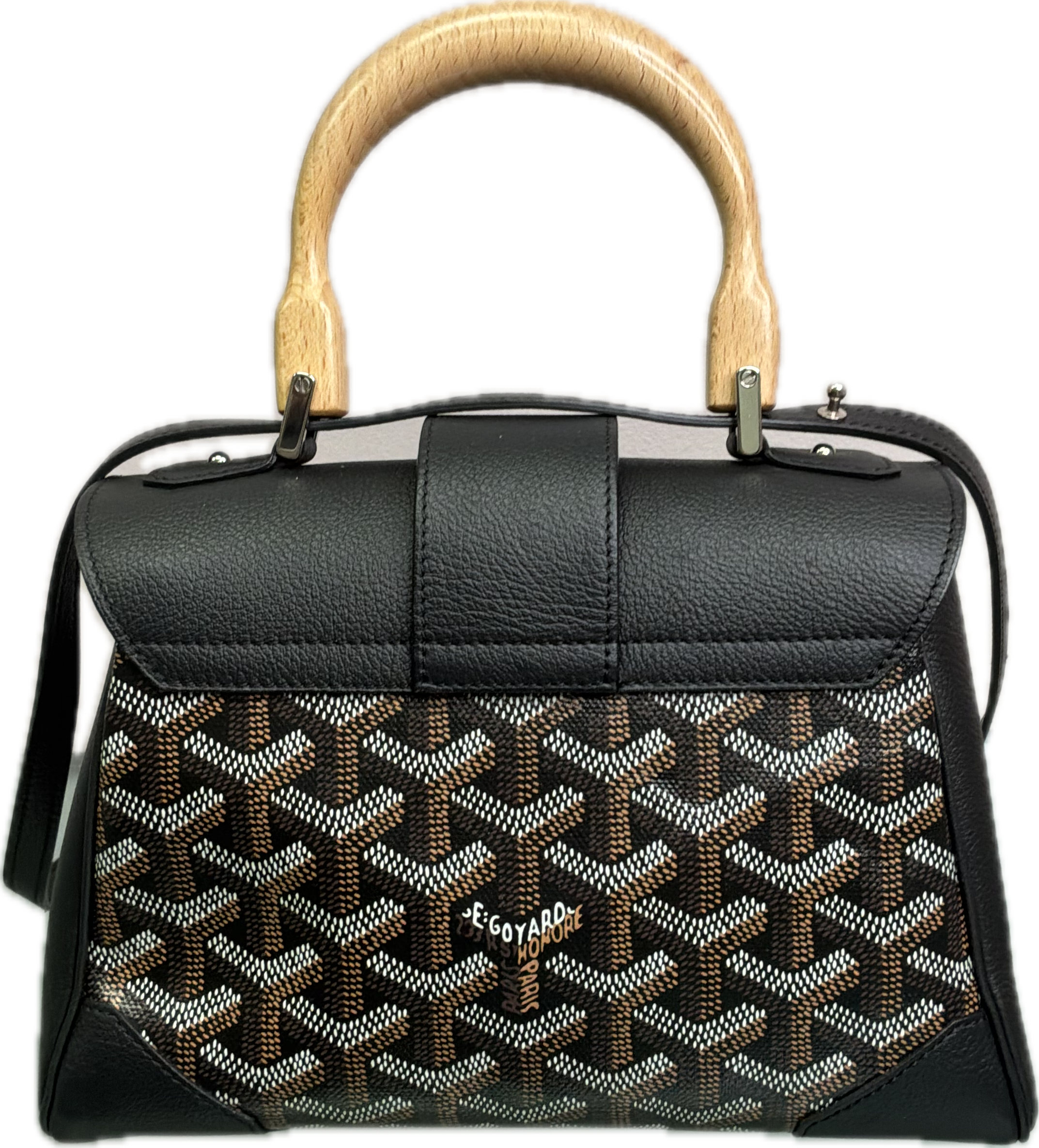Goyard Small Saïgon Top Handle Bag Black - Image 2