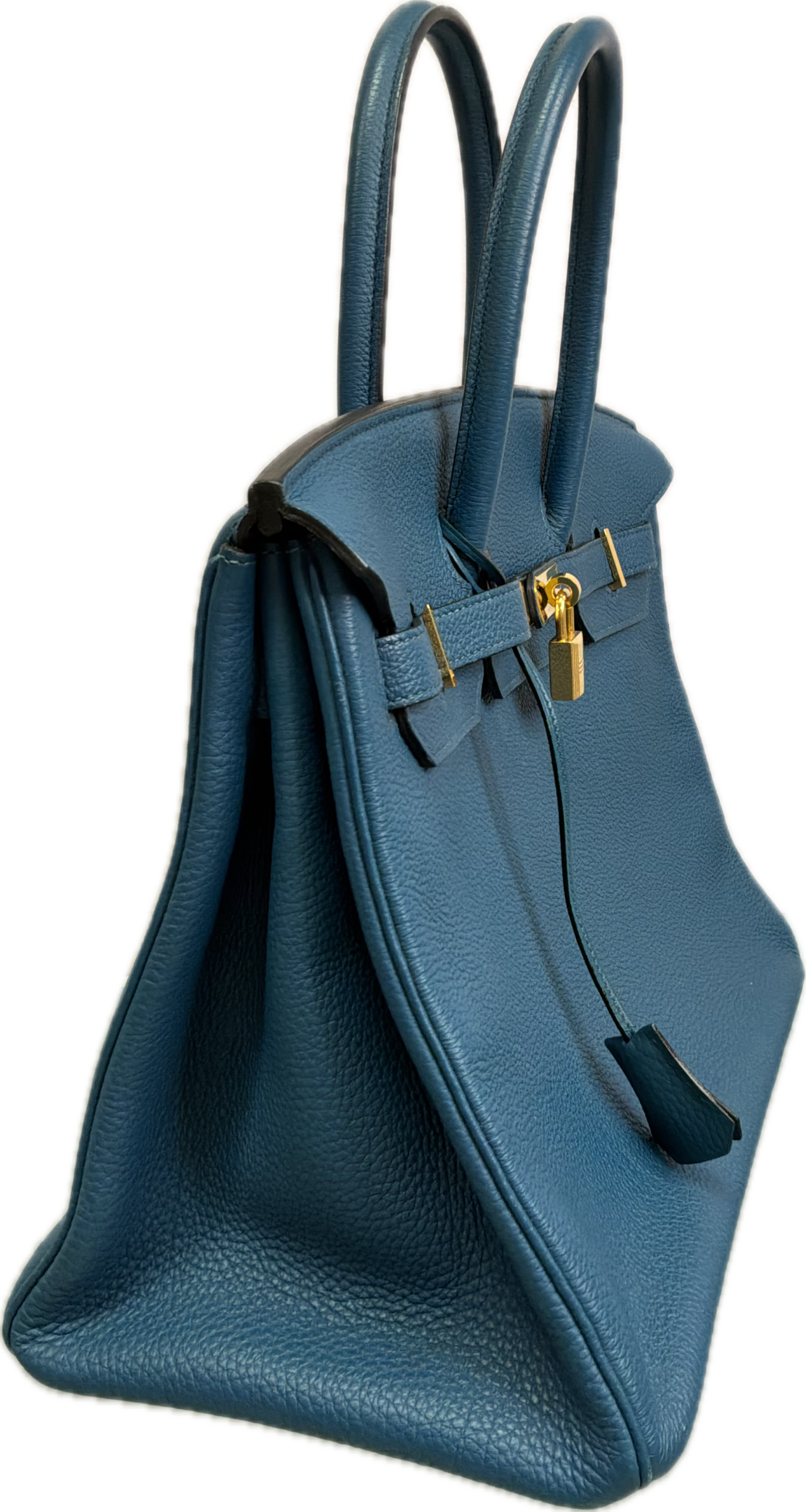 Hermès Birkin 35 Blue Glacier Togo Leather Gold Hardware - Image 3