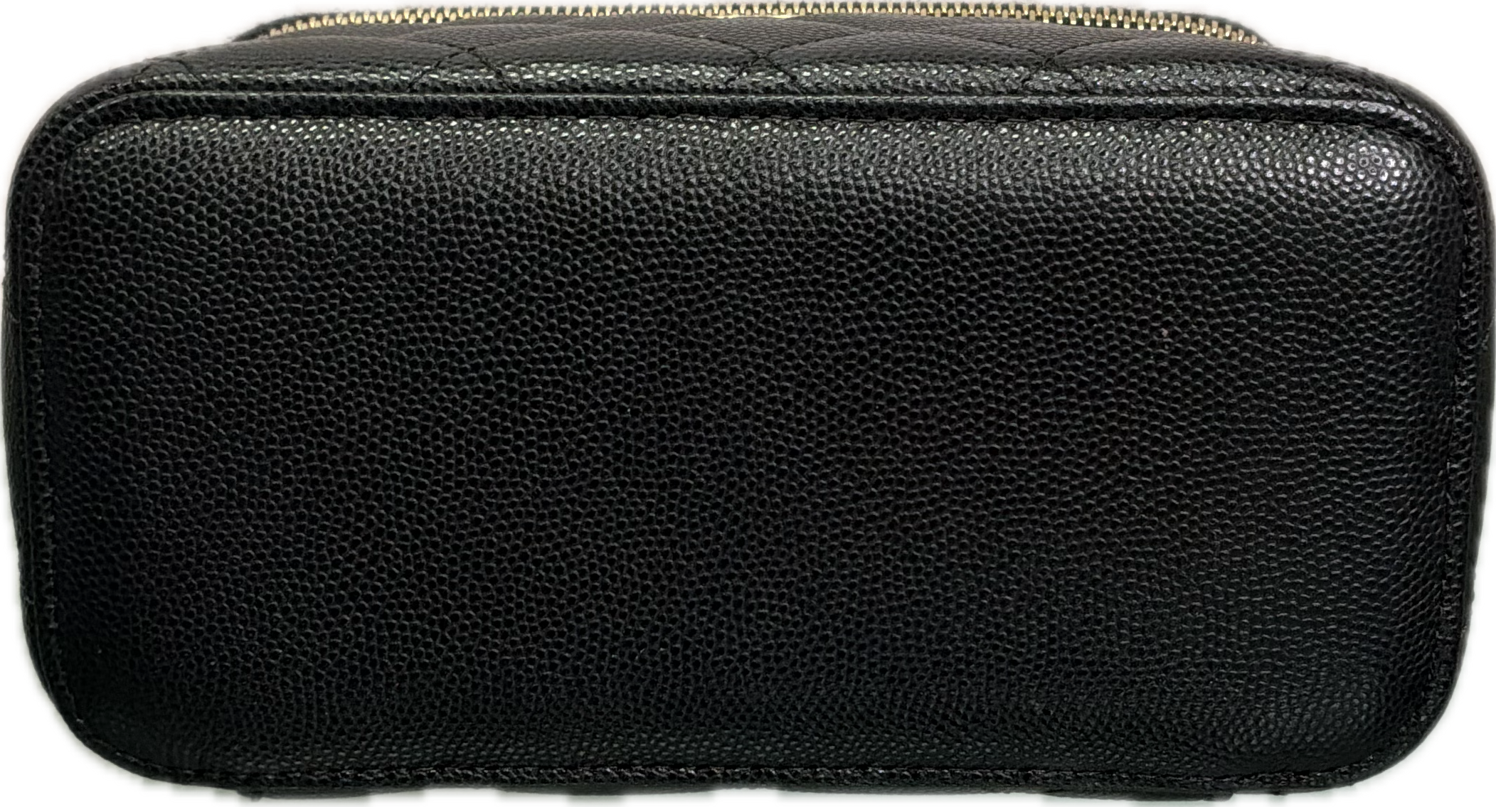 Chanel Black Caviar Quilted Vanity Case Crossbody Bag - Image 3