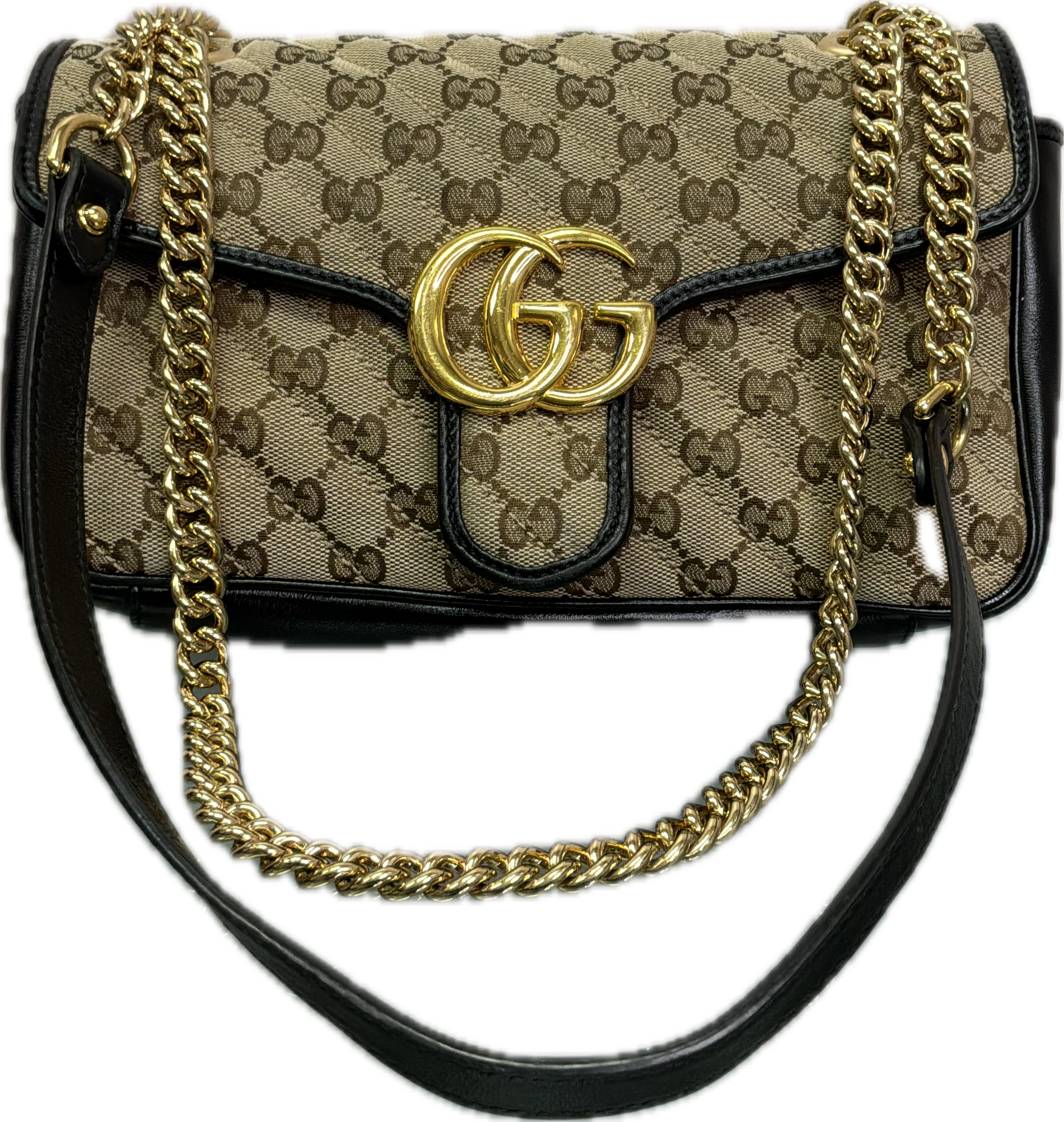 Gucci GG Matelassé Marmont Chain Crossbody Bag - Image 2