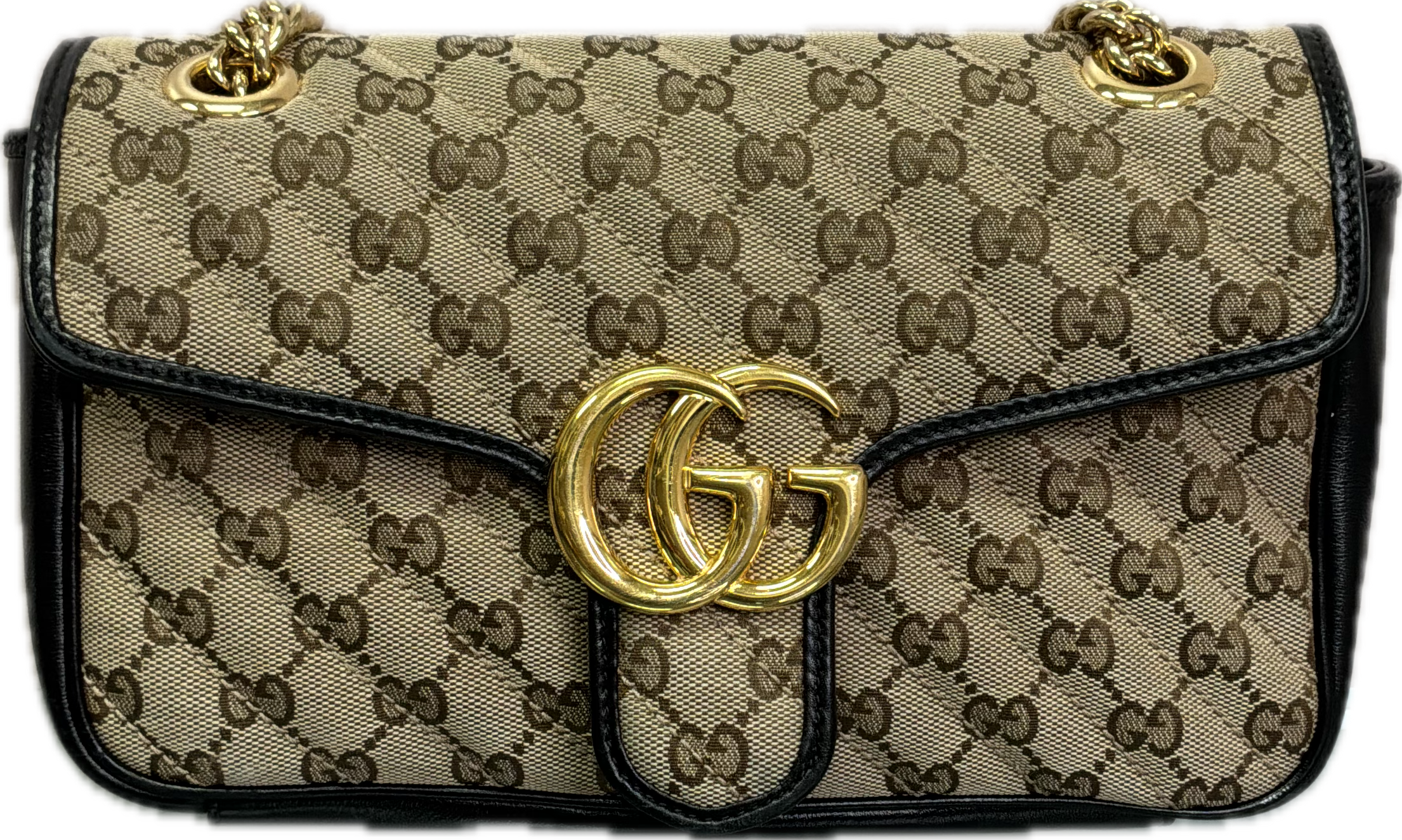Gucci GG Matelassé Marmont Chain Crossbody Bag