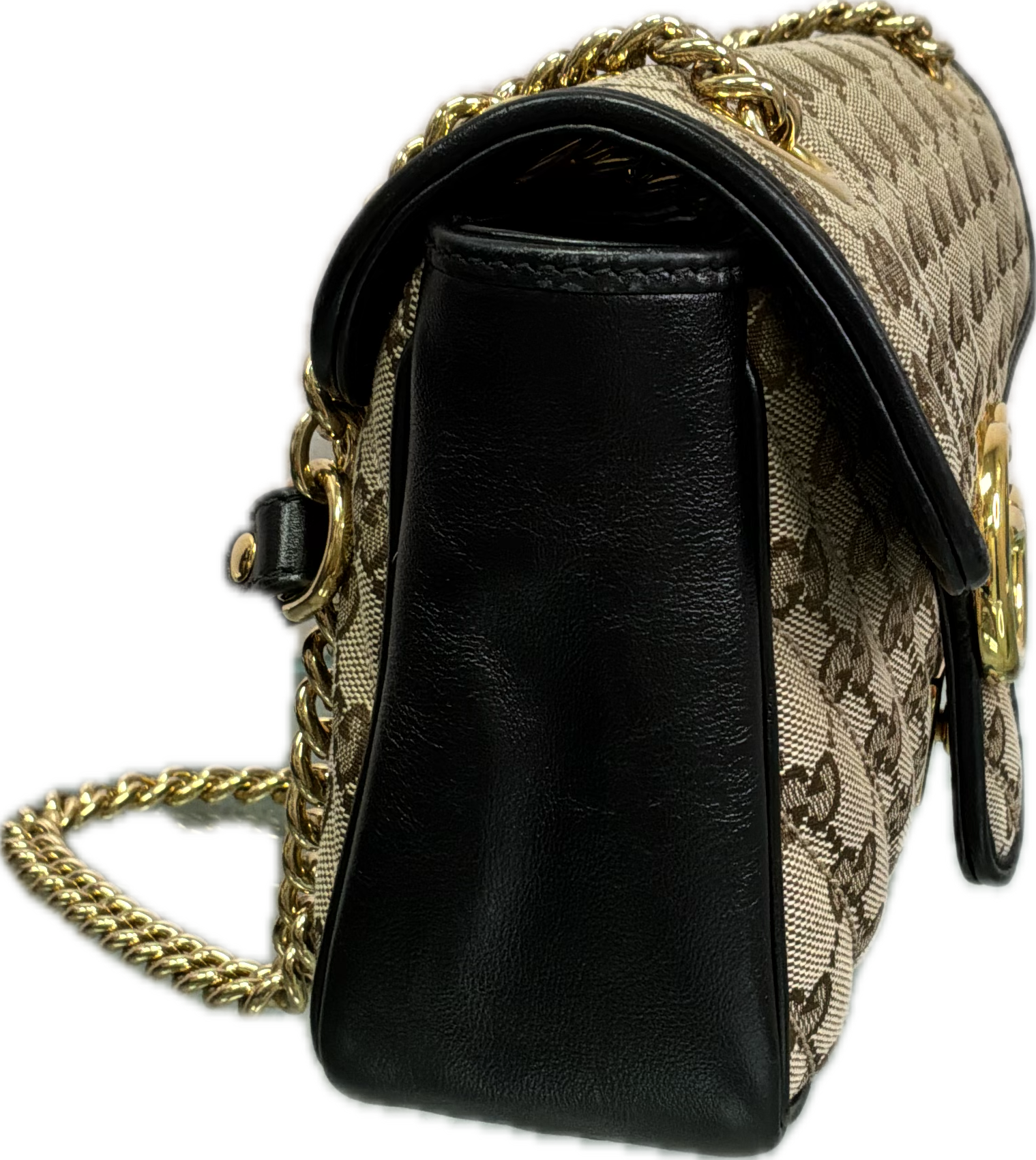 Gucci GG Matelassé Marmont Chain Crossbody Bag - Image 3