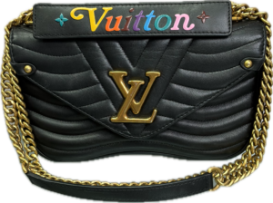 Louis Vuitton New Wave Black Leather with Louis Vuitton strap