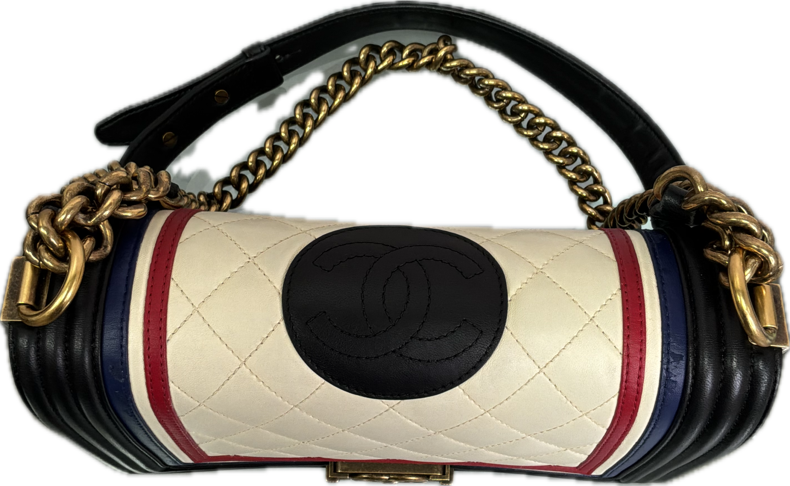 Chanel Boy Bag Black Spade Quilted Leather Crossbody - Image 6