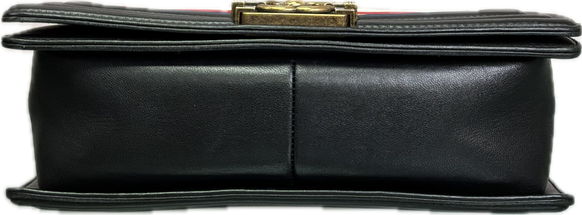 Chanel Boy Bag Black Spade Quilted Leather Crossbody - Image 5