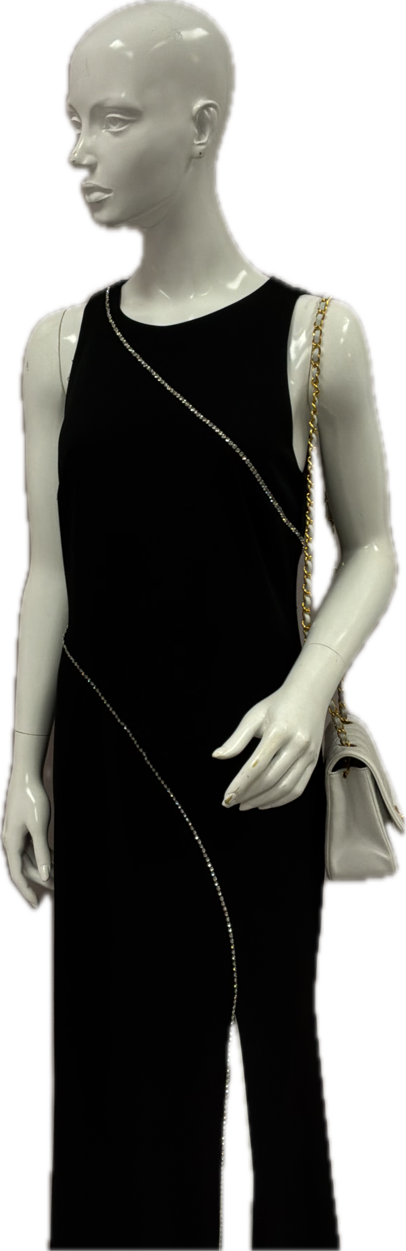 Chanel Vintage Diana Style White Quilted Calfskin Flap Shoulder Bag - Image 8