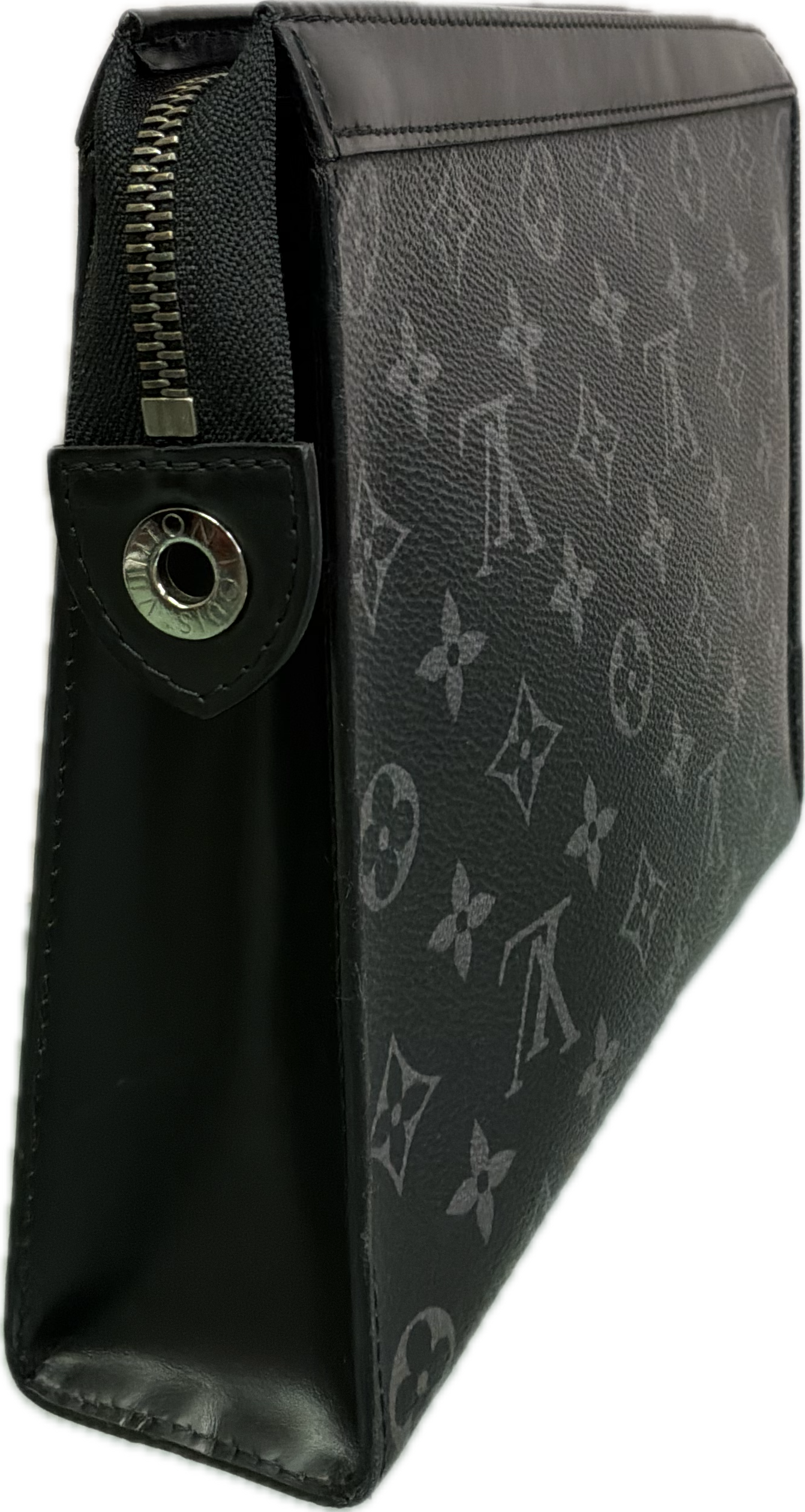 Louis Vuitton Pochette Voyage MM Monogram Eclipse Clutch - Image 4