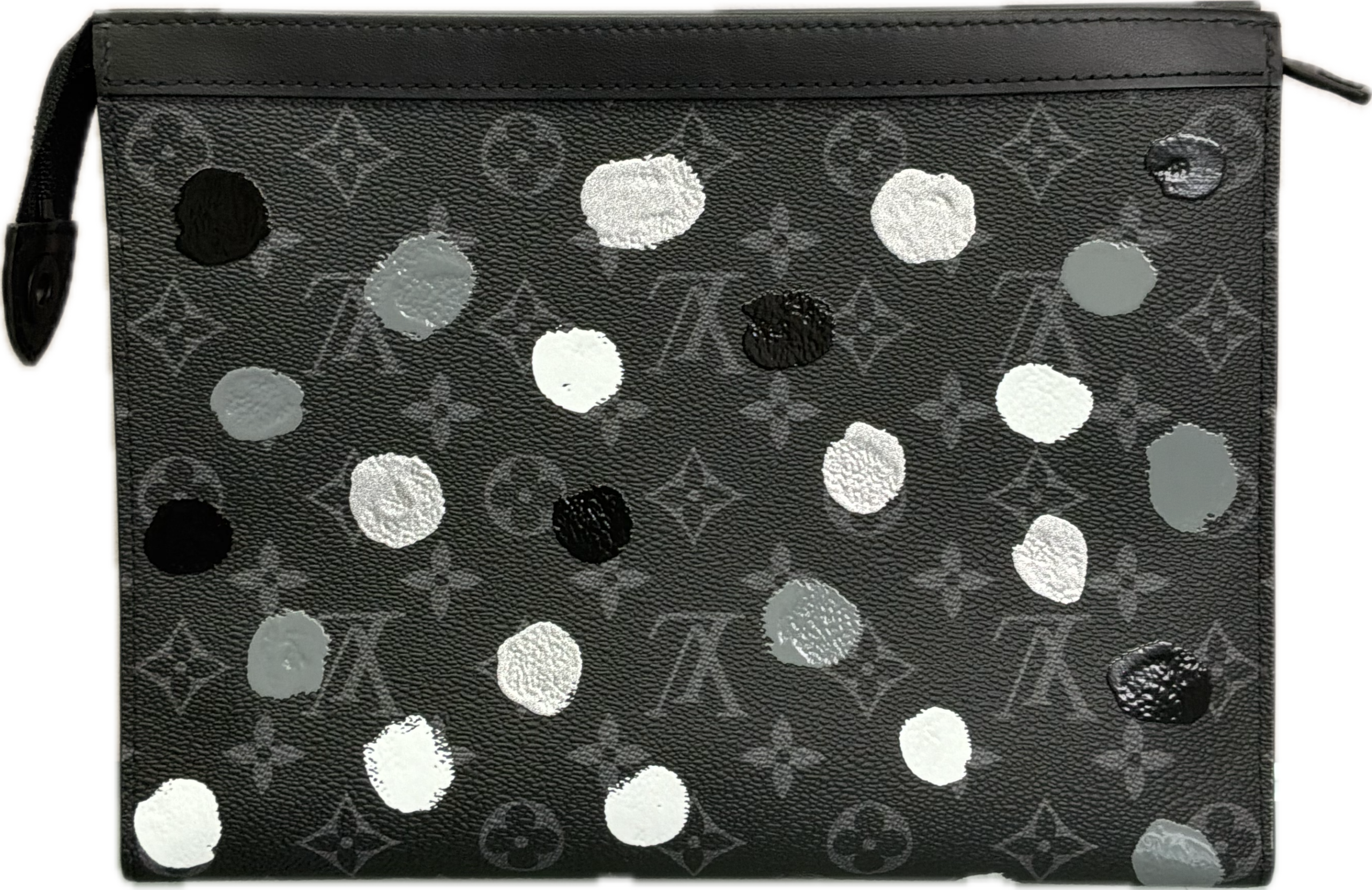 Louis Vuitton x Takashi Murakami Monogram Eclipse Polka Dot Pochette Limited Edition