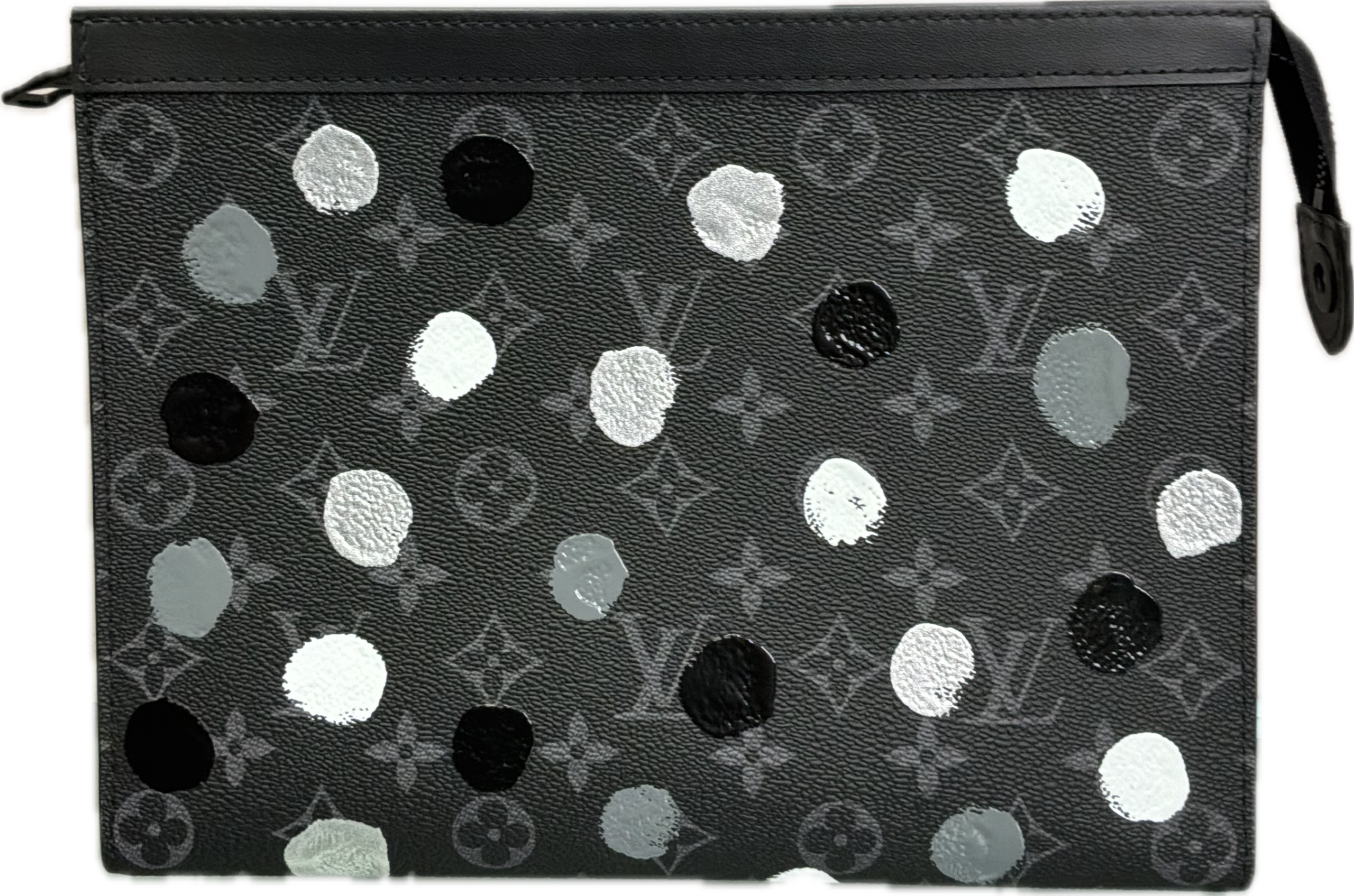 Louis Vuitton x Takashi Murakami Monogram Eclipse Polka Dot Pochette Limited Edition - Image 2