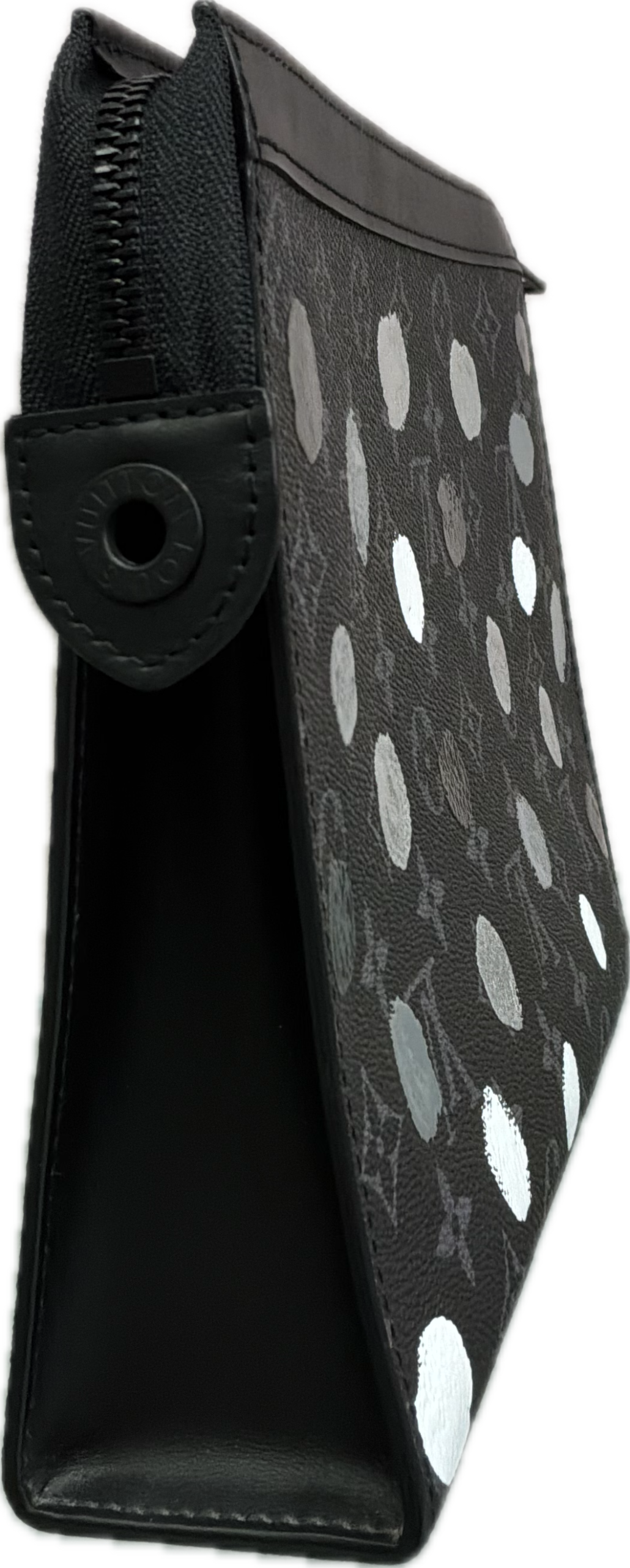 Louis Vuitton x Takashi Murakami Monogram Eclipse Polka Dot Pochette Limited Edition - Image 3