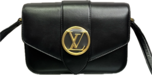 Louis Vuitton Pont 9 Black Smooth Calfskin Crossbody Bag