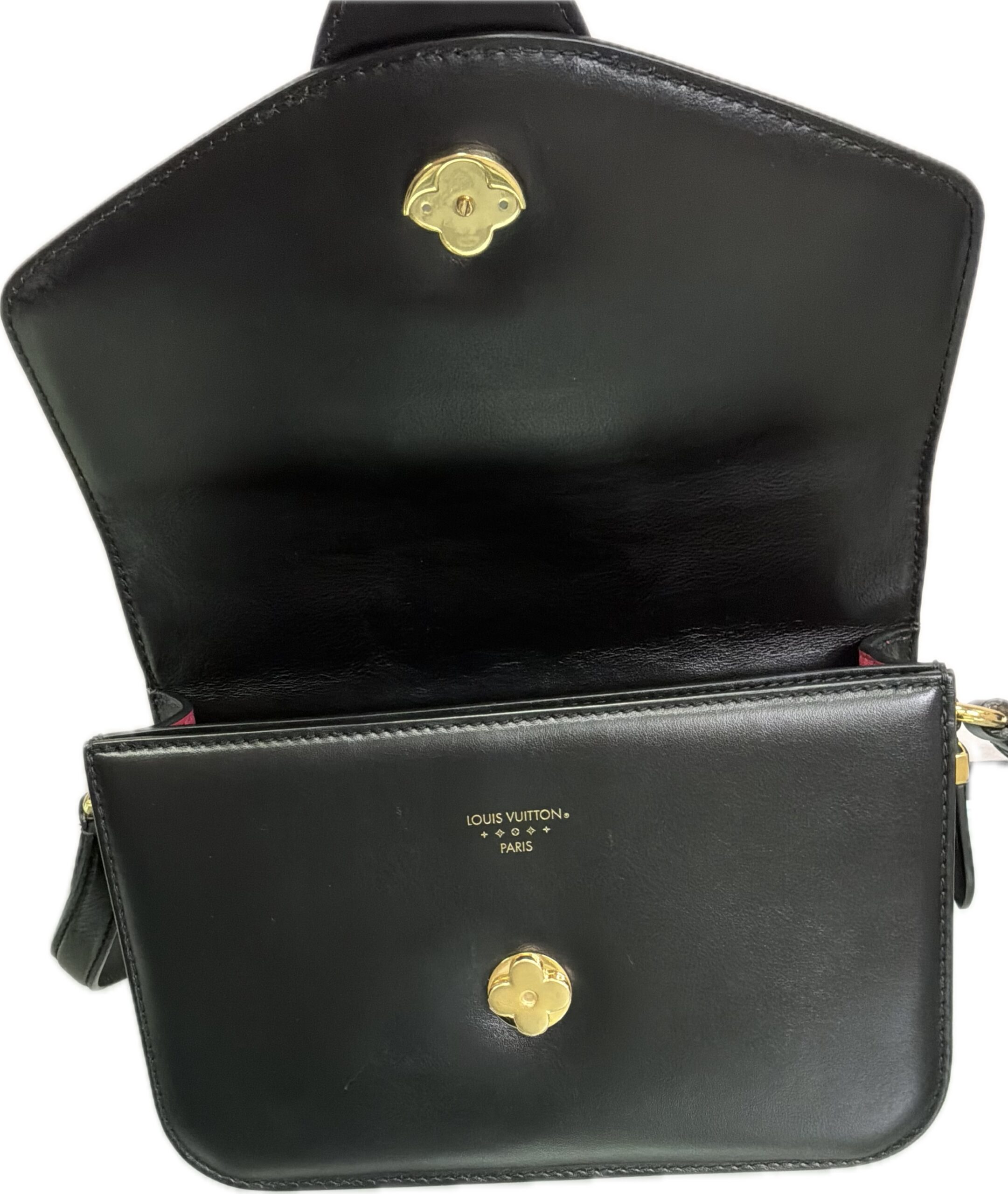 Louis Vuitton Pont 9 Black Smooth Calfskin Crossbody Bag - Image 6