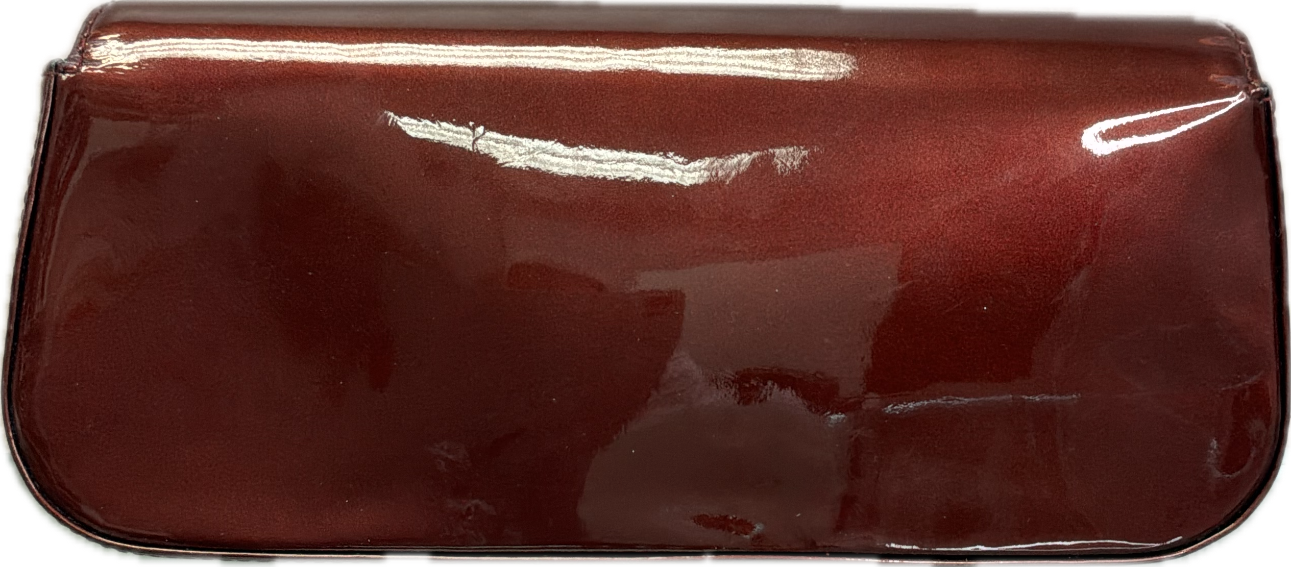 Louis Vuitton Sobe Clutch Burgundy Monogram Vernis Patent Leather - Image 2