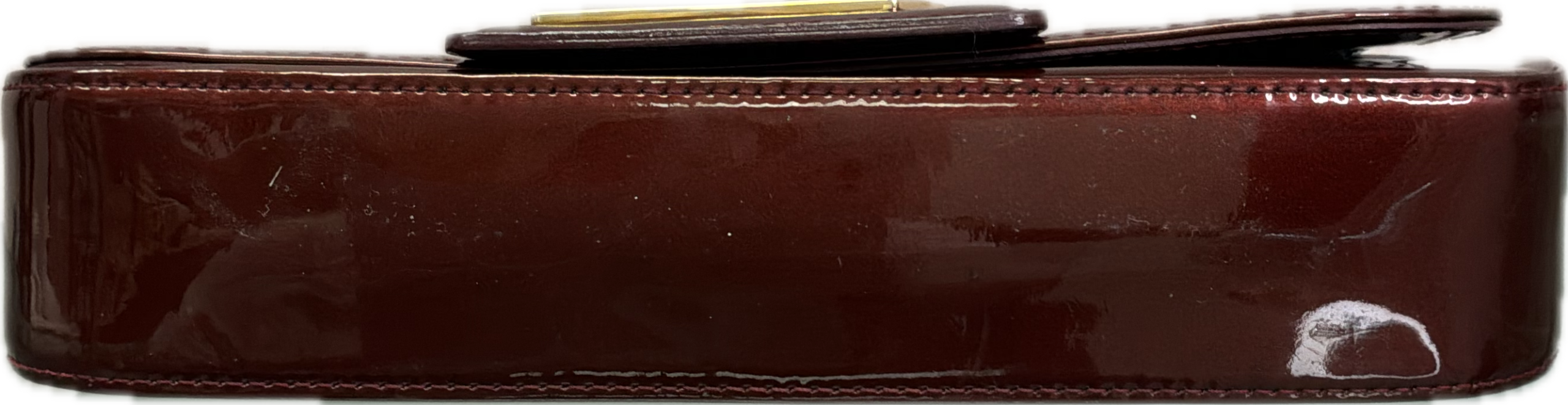 Louis Vuitton Sobe Clutch Burgundy Monogram Vernis Patent Leather - Image 3