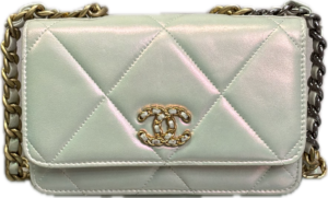 Chanel 19 Pearl Iridescent Quilted WOC Crossbody