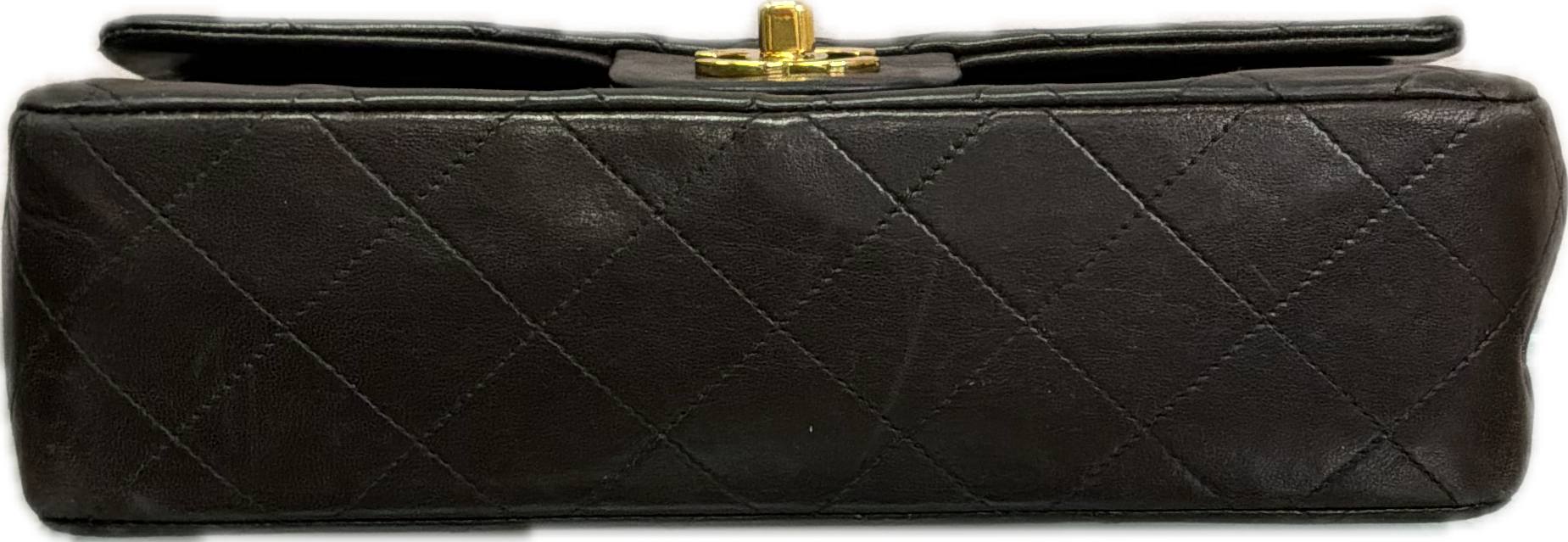 Chanel Small Classic Lambskin Flap Handbag – Black – Vintage - Image 7