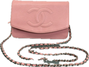 Chanel Pink Caviar Leather Wallet on Chain WOC Crossbody Bag