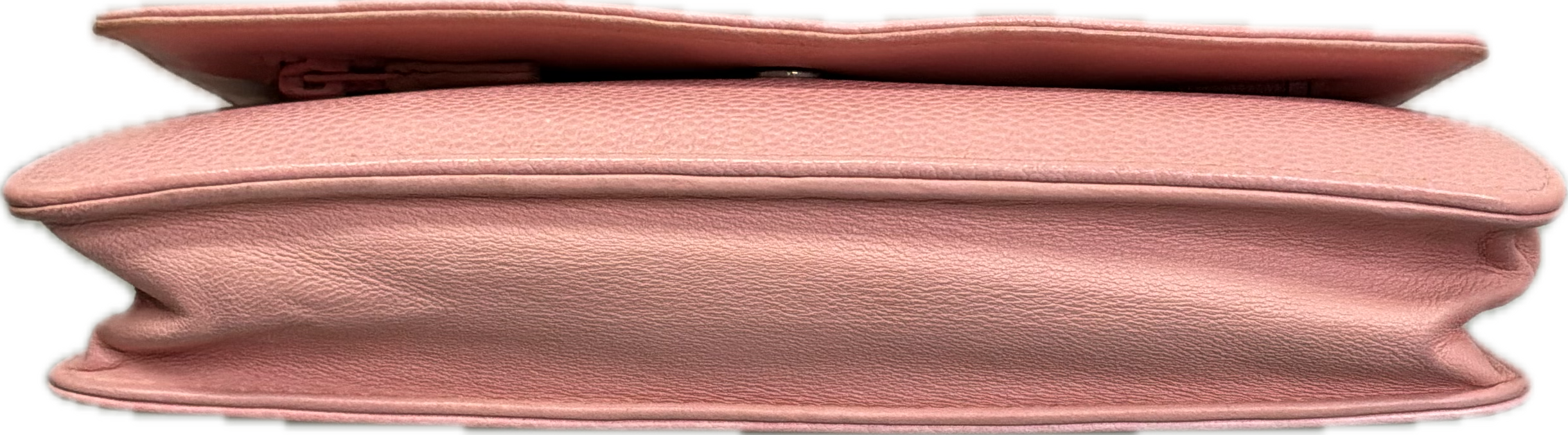 Chanel Pink Caviar Leather Wallet on Chain WOC Crossbody Bag - Image 3