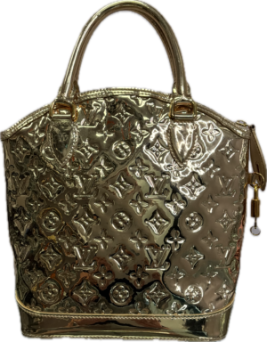 Louis Vuitton Gold Monogram Miroir Lockit Bag