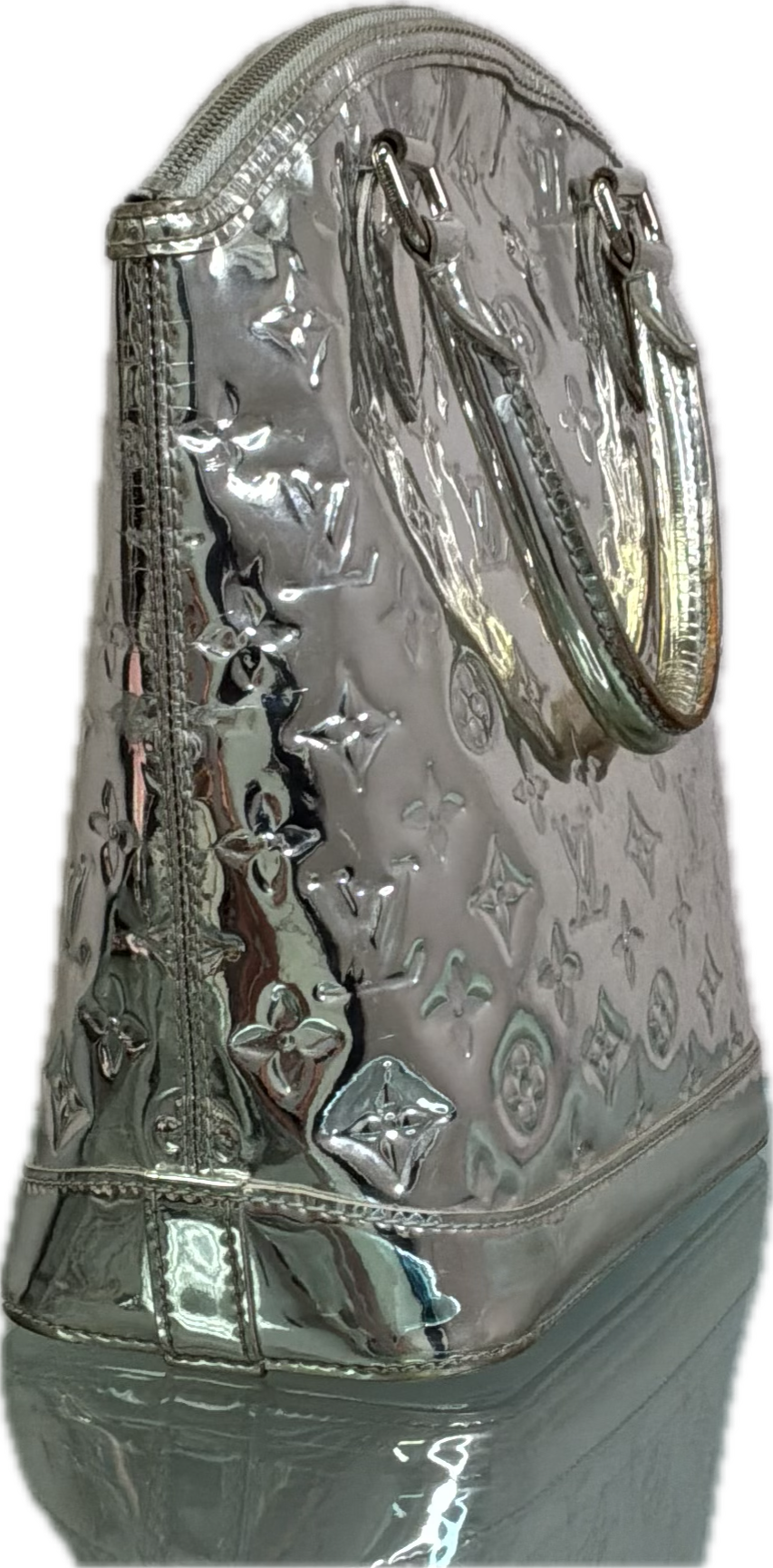 Louis Vuitton Silver Monogram Miroir Lockit Bag - Image 2
