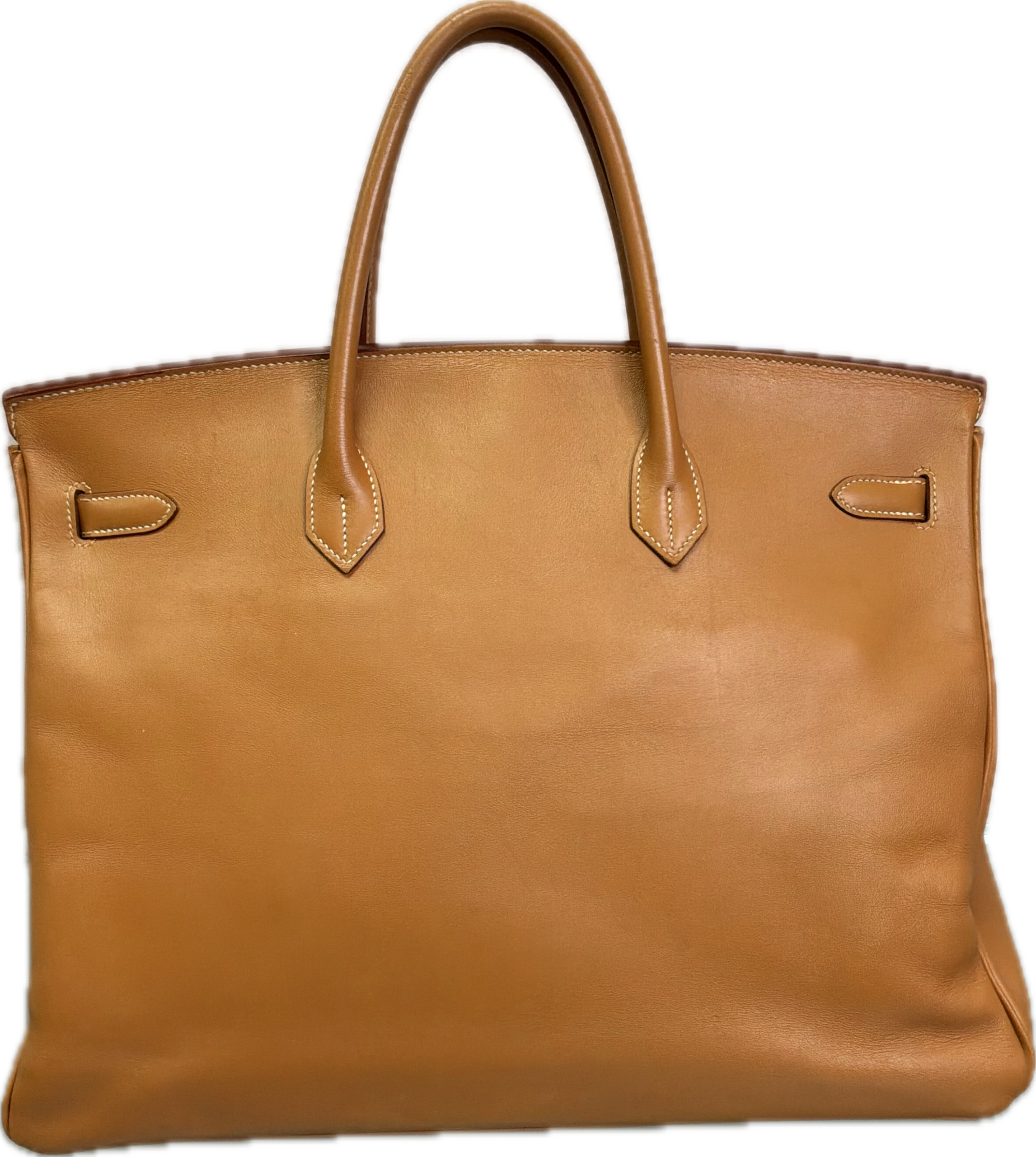 Hermès Birkin 40 Gold Courchevel Leather Handbag - Image 2