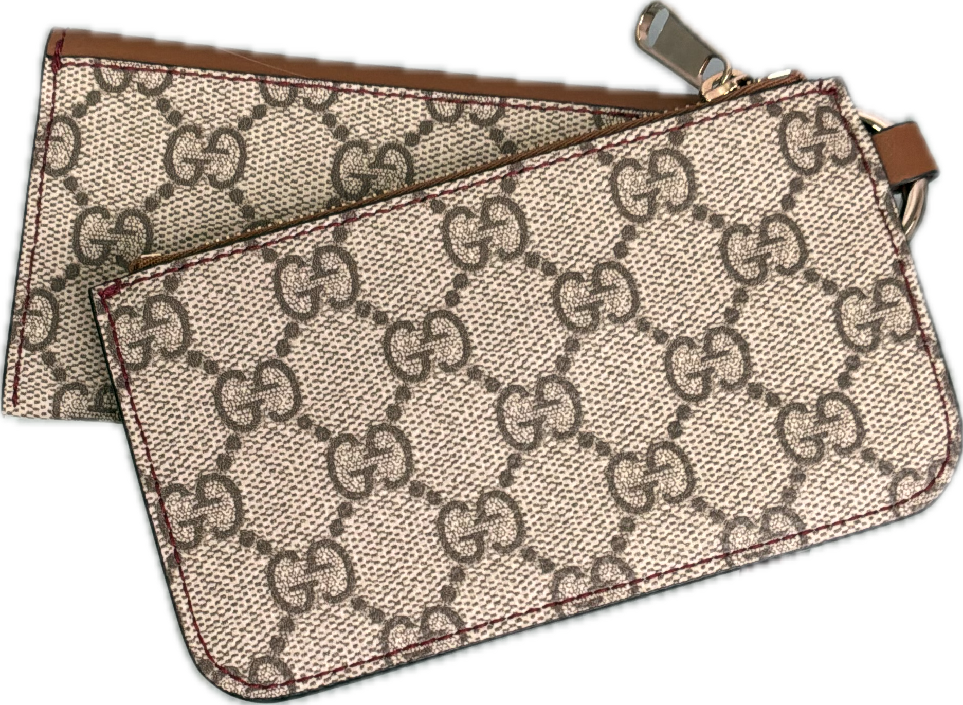 Gucci Dachshund Dog GG Supreme Double Lanyard Pouches - Image 4