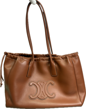 Celine Cuir Cabas Tote Brown Smooth Leather