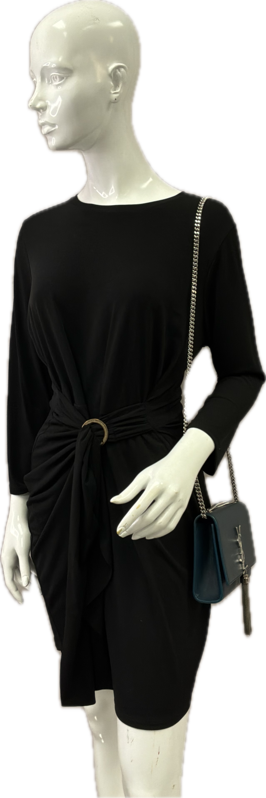 Saint Laurent Kate Deep Royal Blue Leather Tassel Chain Shoulder Bag - Image 8