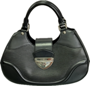 Louis Vuitton Montaigne Black Epi Leather Handbag
