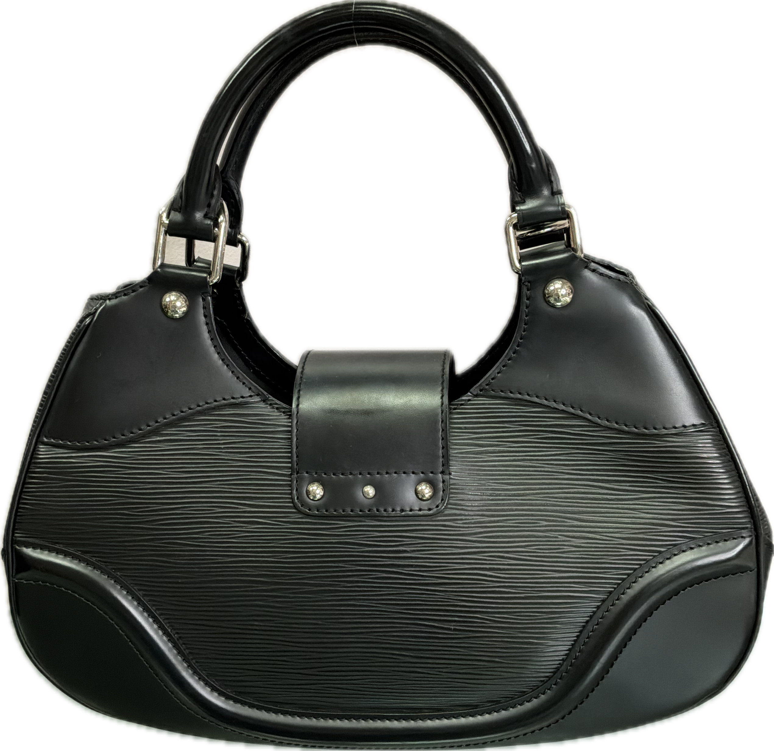 Louis Vuitton Montaigne Black Epi Leather Handbag - Image 2