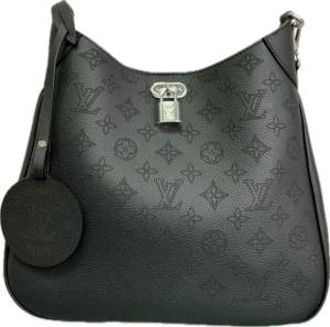 Louis Vuitton All Around MM Black Mahina Leather Crossbody Bag