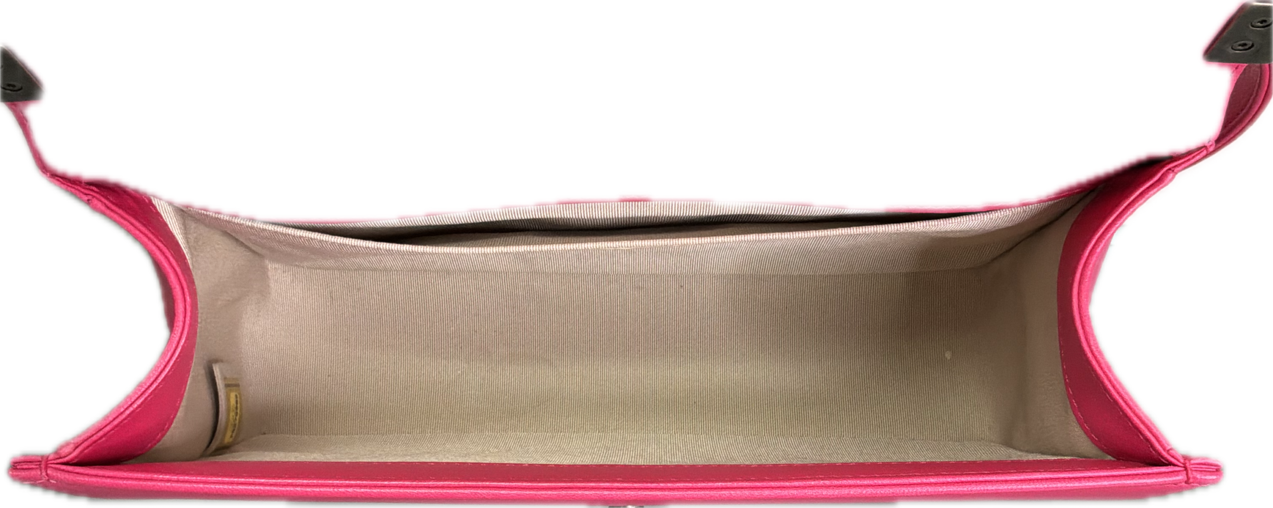 Chanel Medium Boy Bag Hot Pink Quilted Leather Crossbody with Ruthenium Hardware - Image 7