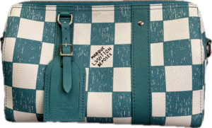 Louis Vuitton City Keepall Turquoise Damier Déposée Checkered Crossbody Bag – Limited Edition