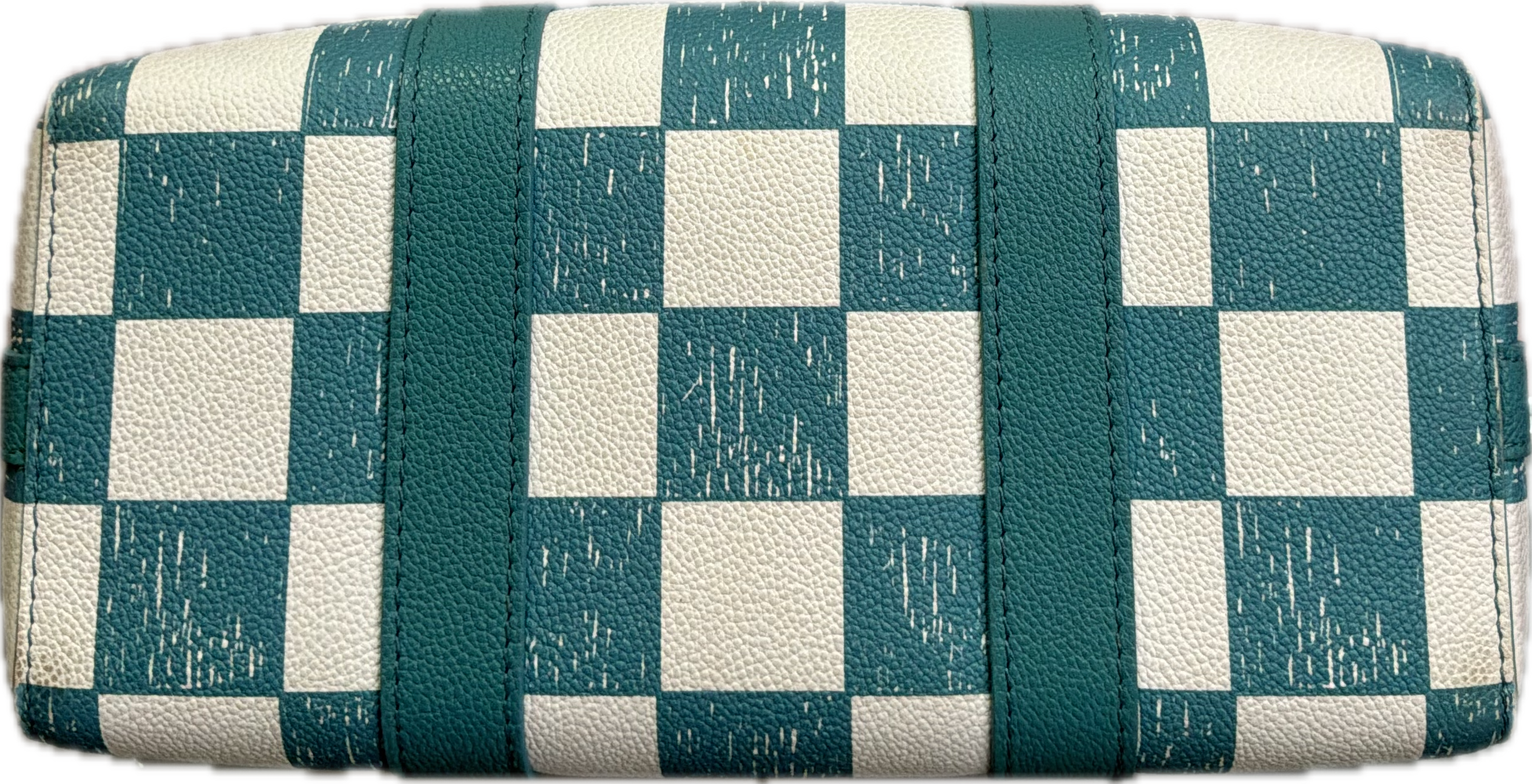 Louis Vuitton City Keepall Turquoise Damier Déposée Checkered Crossbody Bag – Limited Edition - Image 4