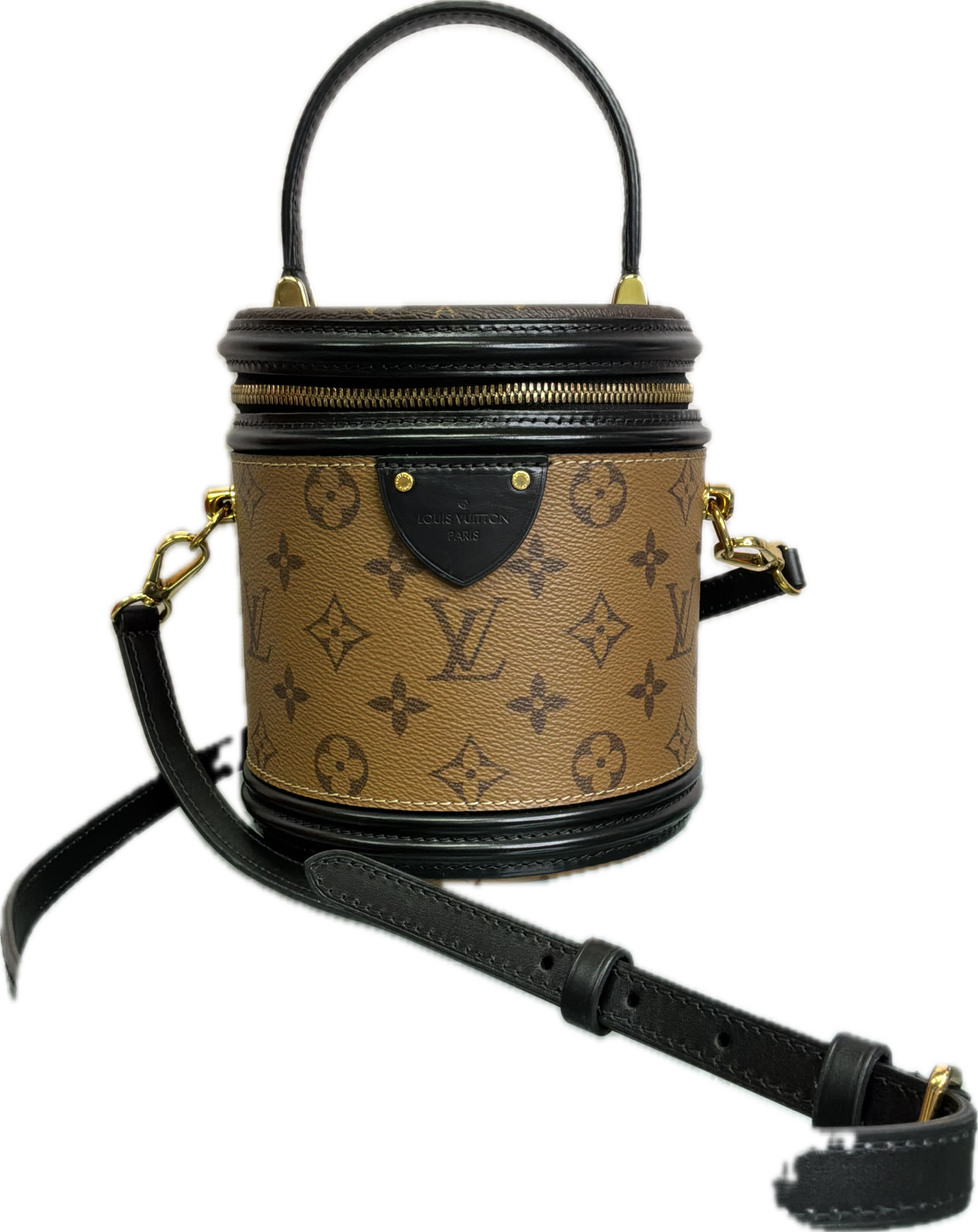Louis Vuitton Cannes Reverse Monogram Canvas Cylinder Bag - Image 6